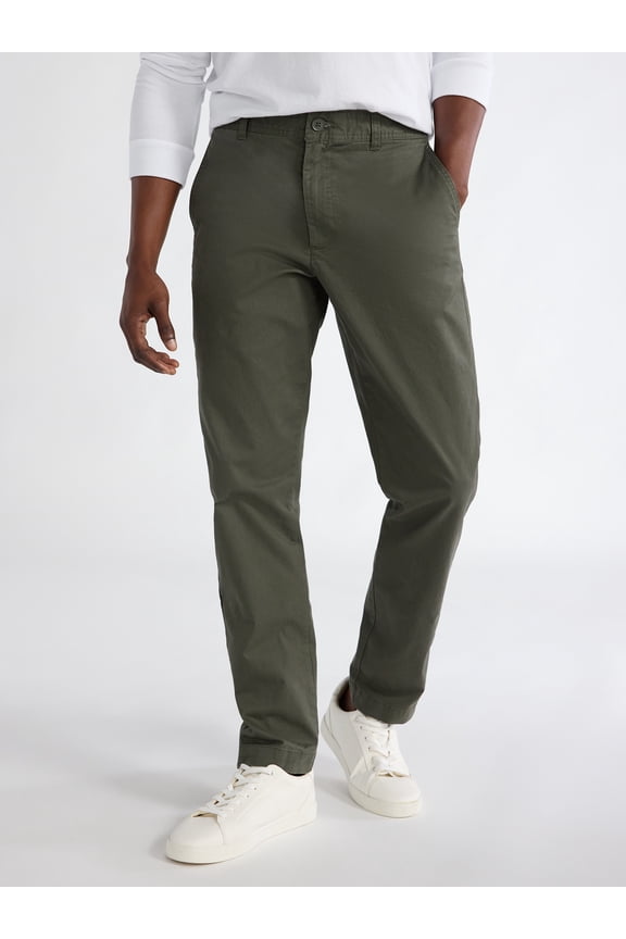 Men's Straight Tapered Fit Chino Pants, Sizes 29-42