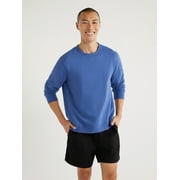 Free Assembly Men's Crewneck Sweatshirt with Long Sleeves, Sizes S-3XL