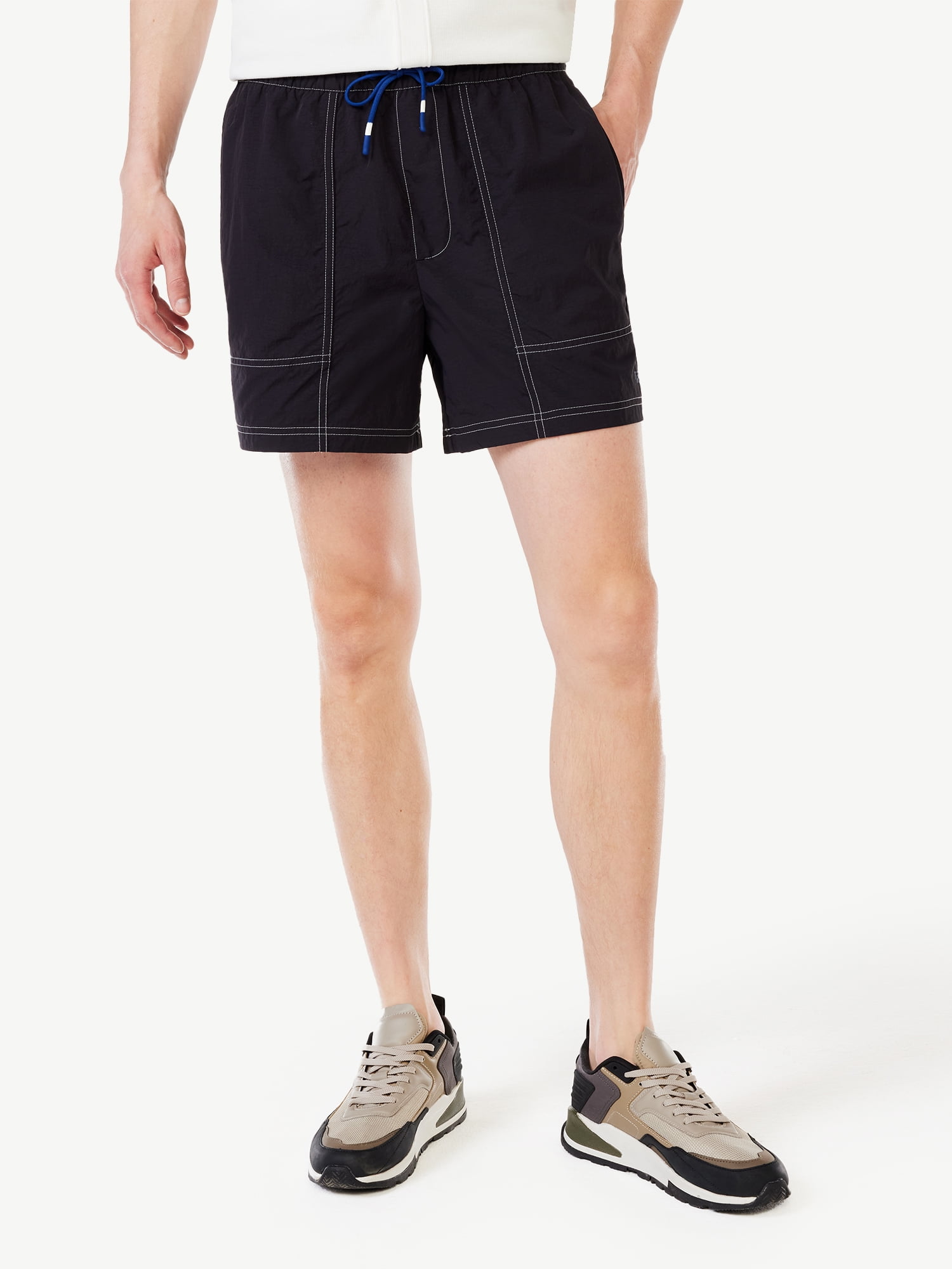 Free Assembly Men's Crinkle Nylon Shorts