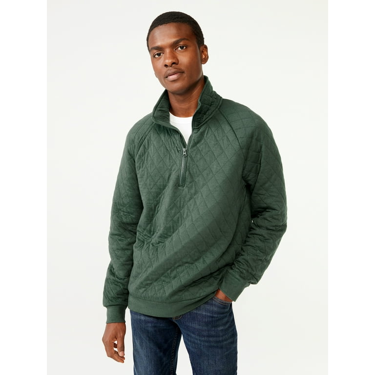 Quilted quarter hot sale zip pullover