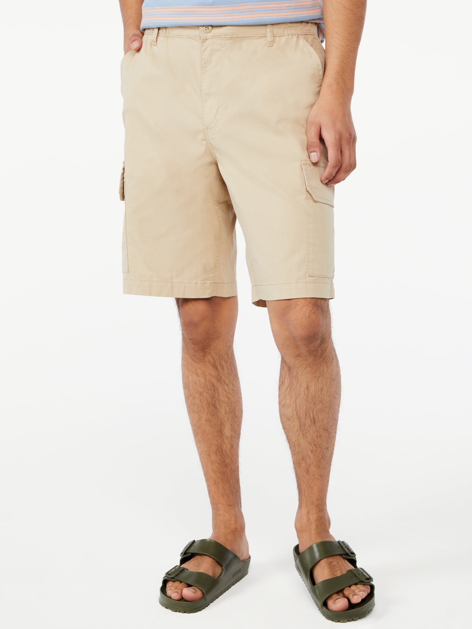 Free Assembly Men’s E-Waist Cargo Shorts - Walmart.com