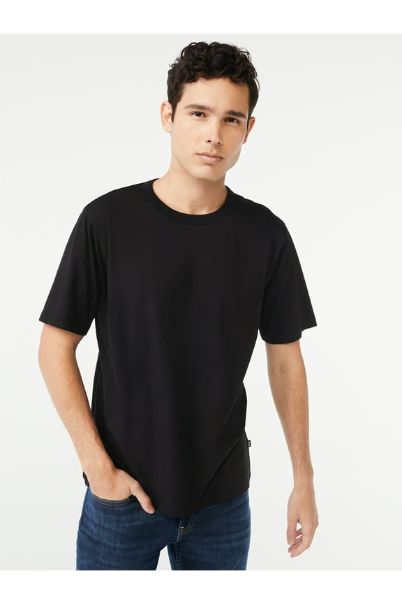 Men’s Everyday Cotton Tee with Short Sleeves, Sizes S-3XL