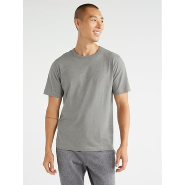 Free Assembly Men’s Everyday Cotton Tee with Short Sleeves, Sizes S-3XL