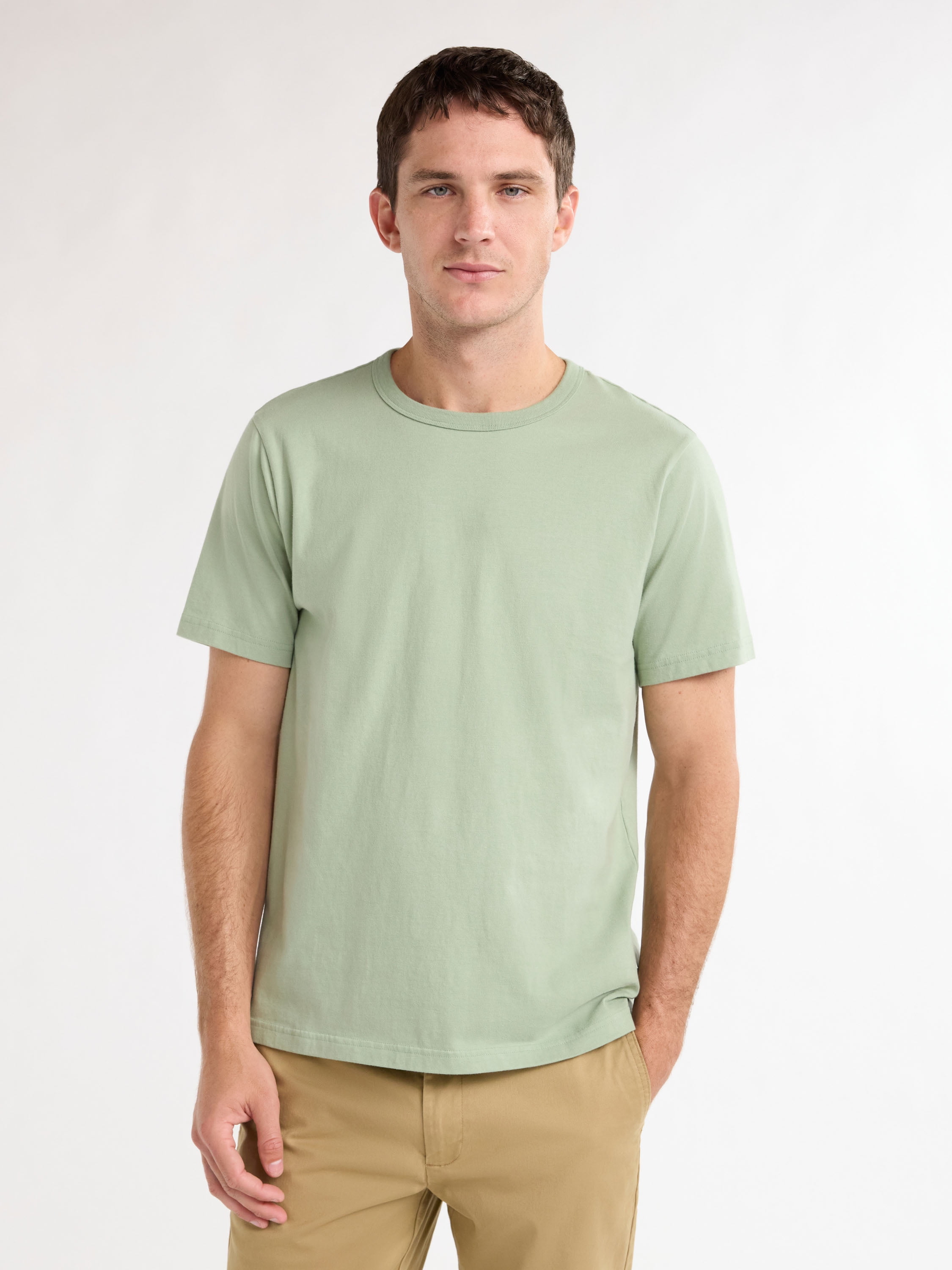 Free Assembly Men’s Everyday Cotton Tee with Short Sleeves, Sizes S-3XL