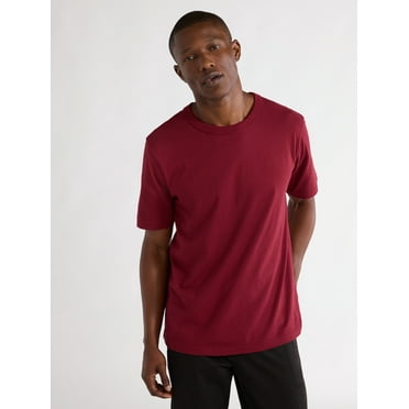 Free Assembly Men’s Everyday Cotton Tee with Short Sleeves, Sizes S-3XL