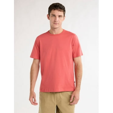 Free Assembly Men’s Everyday Cotton Tee with Short Sleeves, Sizes S-3XL