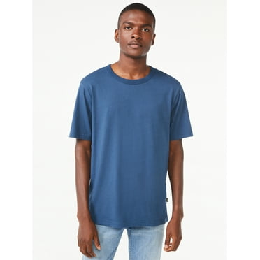 Free Assembly Men’s Everyday Cotton Tee with Short Sleeves, Sizes S-3XL