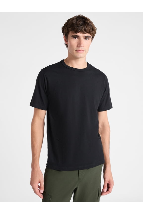 Men’s Everyday Cotton Tee with Short Sleeves, Sizes S-3XL