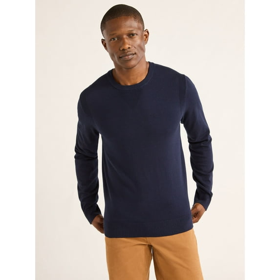 Free Assembly Men’s Everyday Crewneck Sweater, Sizes S-3XL