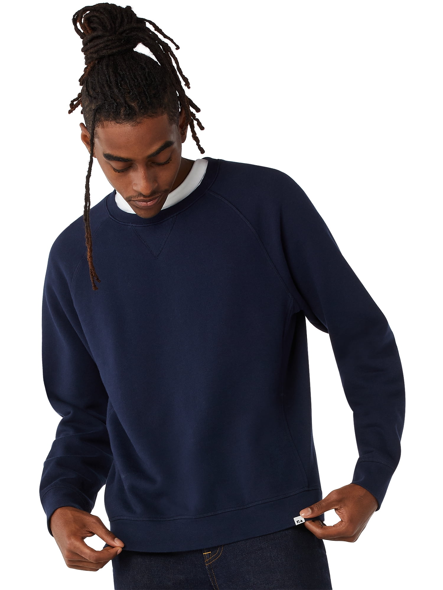 Free Assembly Men's Everyday Long Sleeve Crewneck Sweatshirt - Walmart.com