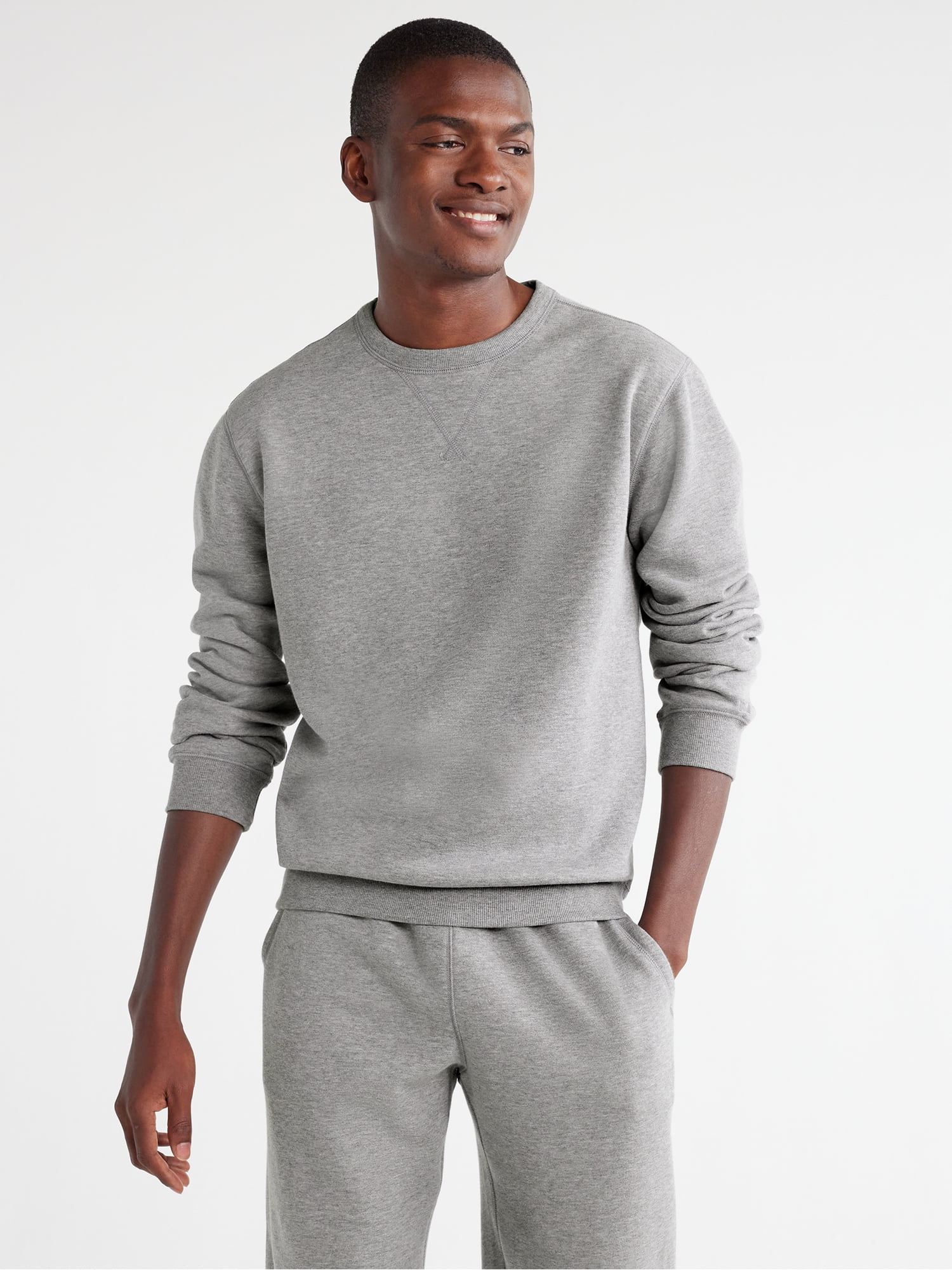 Fleece Crewneck Sweatshirt Men