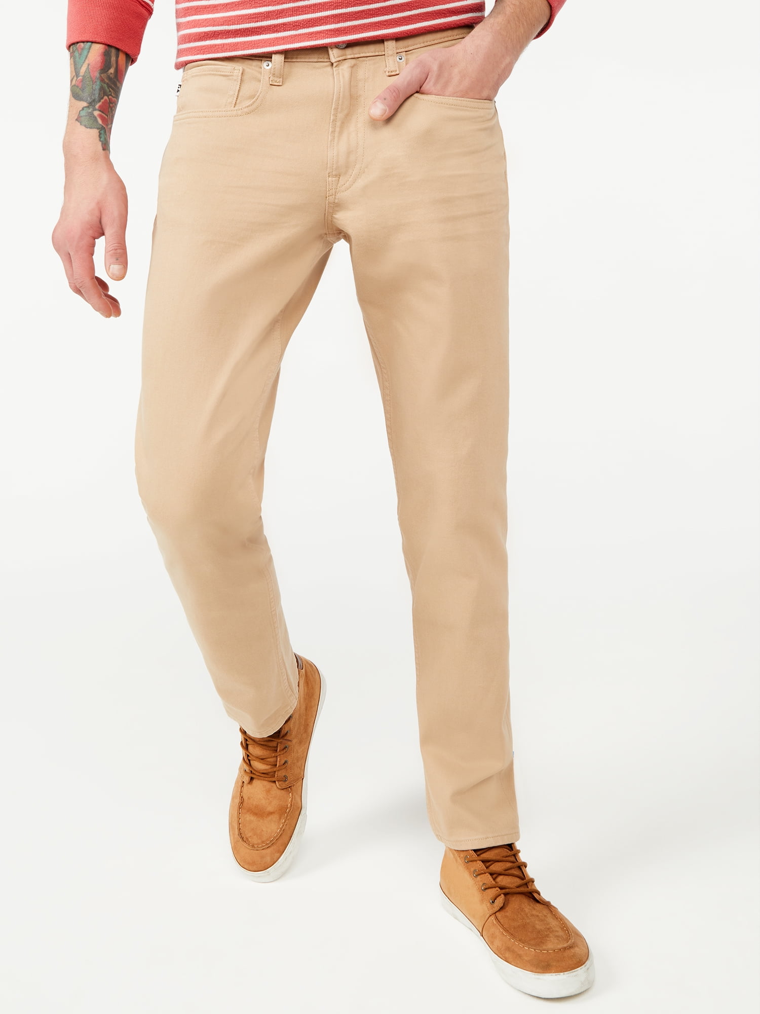 Free Assembly Men's Garment Dyed Slim Jeans