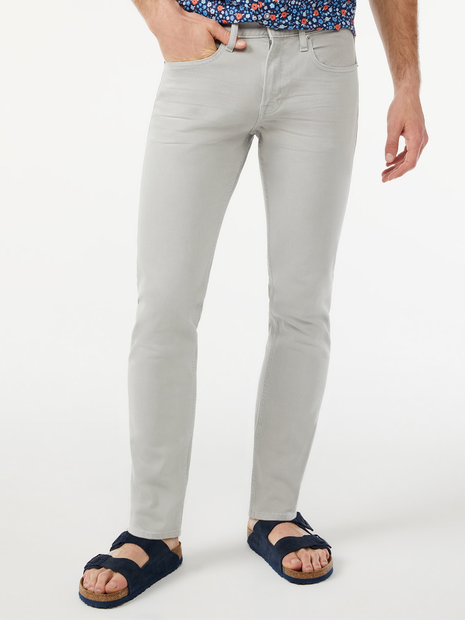 Free Assembly Men's Garment Dyed Slim Jeans