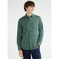 thumbnail image 1 of Free Assembly Men's Herringbone Shirt with Long Sleeves, Sizes XS-3XL, 1 of 7