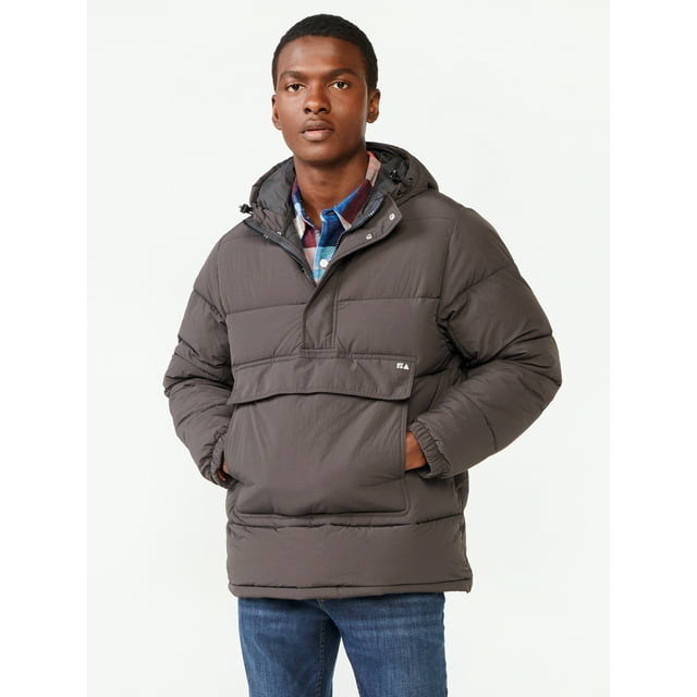 Free Assembly Men's Hoodie Puffer Jacket