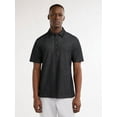 thumbnail image 1 of Free Assembly Men's Long Placket Polo Shirt with Short Sleeves, Sizes XS-3XL, 1 of 5