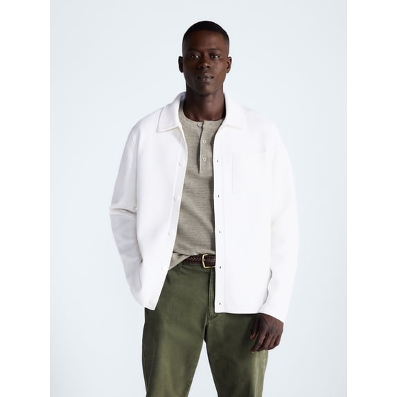 Free Assembly Men's Cozy Yarn Cardigan Sweater with Long Sleeves, Sizes XS-3XL