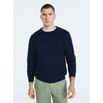 thumbnail image 1 of Free Assembly Men's Long Sleeve Crewneck Textured Sweater, Sizes S-3XL, 1 of 5