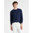 thumbnail image 1 of Free Assembly Men's Everyday Cotton Tee with Long Sleeves, Sizes XS-3XL, 1 of 6