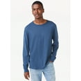 thumbnail image 1 of Free Assembly Men's Everyday Cotton Tee with Long Sleeves, Sizes XS-3XL, 1 of 9