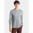 thumbnail image 1 of Free Assembly Men's Everyday Cotton Tee with Long Sleeves, Sizes XS-3XL, 1 of 5