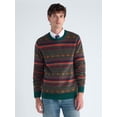 thumbnail image 1 of Free Assembly Men's Fair Isle Sweater with Long Sleeves, Midweight, Sizes XS-3XLT, 1 of 6