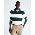 thumbnail image 1 of Free Assembly Men's Rugby Cozy Yarn Rugby Sweater with Long Sleeves, Midweight, Sizes XS-3XL, 1 of 7