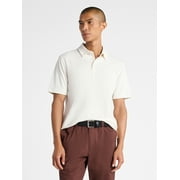 FREE ASSEMBLY Mens Cotton Polo Shirt with Short Sleeves, Sizes XS-3XL