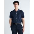 thumbnail image 1 of Free Assembly Men's Button Front Marled Sweater with Short Sleeves, Sizes S-3XL, 1 of 6
