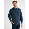 thumbnail image 1 of Free Assembly Men's Oxford Shirt with Long Sleeves, Sizes S-3XL, 1 of 5