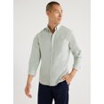 thumbnail image 1 of Free Assembly Men's Oxford Shirt with Long Sleeves, Sizes S-3XL, 1 of 6