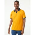 thumbnail image 1 of Free Assembly Men's Pique Polo Shirt with Tipped Collar, 1 of 6