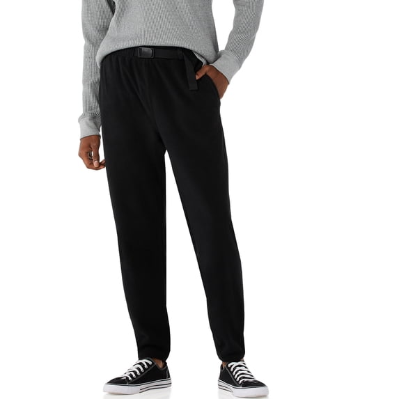 Free Assembly Men's Polar Fleece Belted Sweatpants