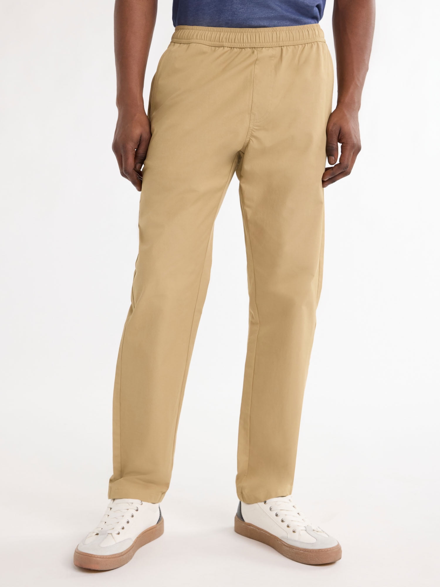 Free Assembly Men's Pull On Pants, Size XS to 3XL