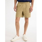 Free Assembly Men's Pull On Shorts, 7" Inseam, Sizes XS-3XL