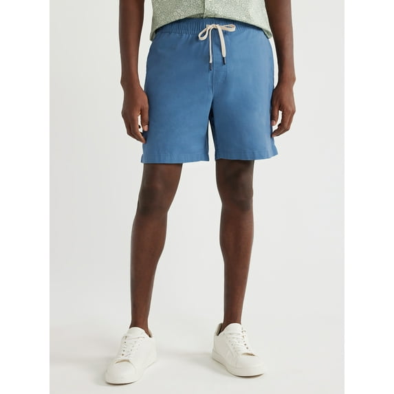 Free Assembly Men's Pull On Shorts with Drawstring, Sizes S-3XL