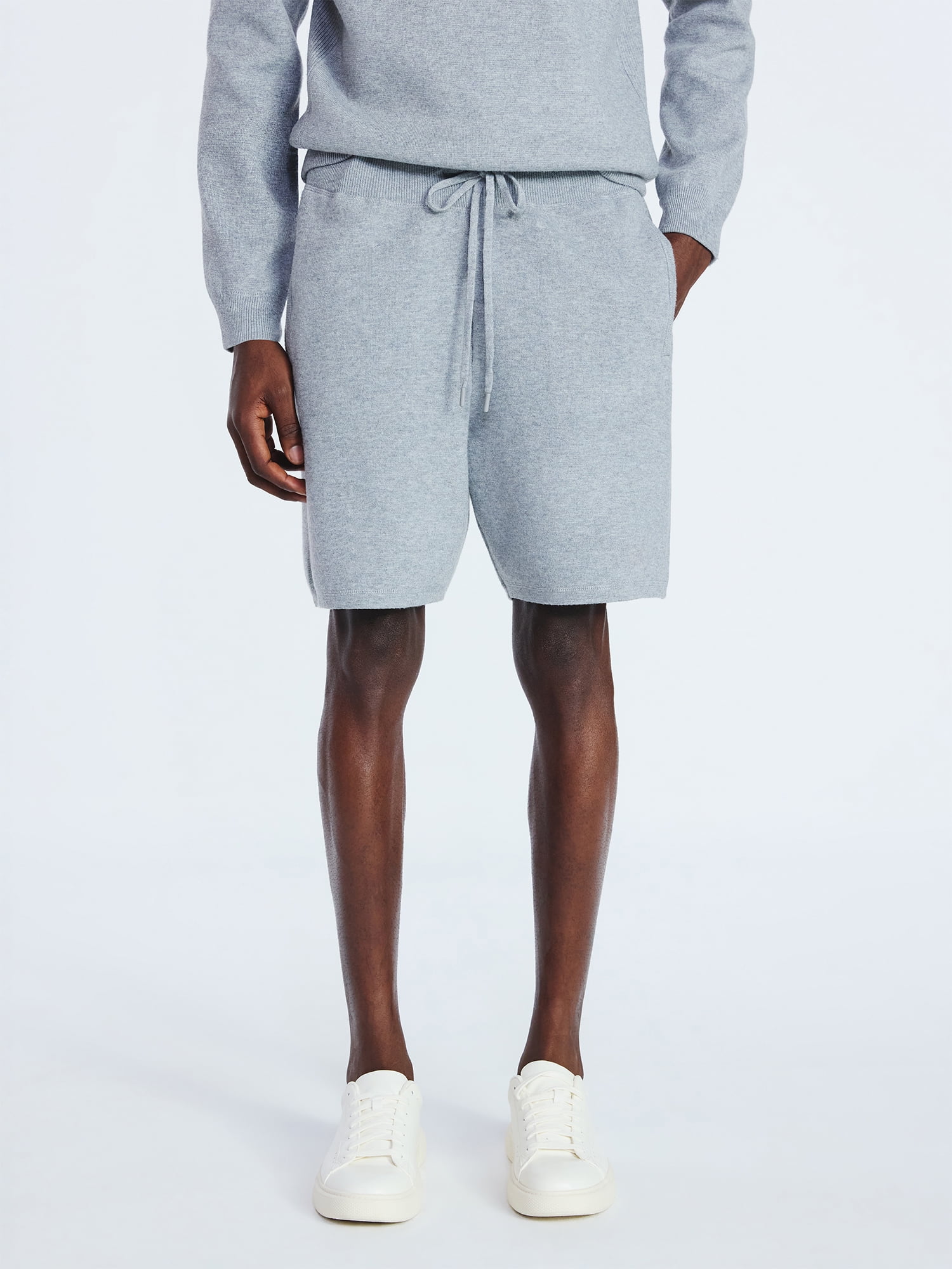 Free Assembly Men's Pull On Sweater Shorts, 7" Inseam, Sizes S-3XL