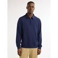 thumbnail image 1 of Free Assembly Men's Quarter Zip Fleece Pullover with Long Sleeves, Sizes S-2XL, 1 of 5