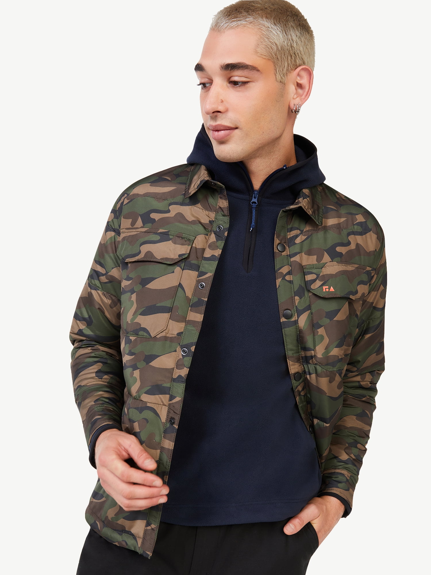 Free Assembly Men's Quilted Layering Jacket - Walmart.com