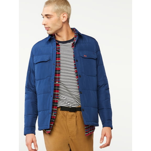 Free Assembly Men's Quilted Layering Jacket
