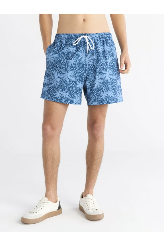 Men's Twill Swim Trunks, 5" Inseam, Sizes S-3XL