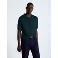 thumbnail image 1 of Free Assembly Men's Cozy Yarn Cable Knit Polo Sweater with Short Sleeves, Sizes XS-3XL, 1 of 7