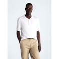 thumbnail image 1 of Free Assembly Men's Cozy Yarn Cable Knit Polo Sweater with Short Sleeves, Sizes XS-3XL, 1 of 6