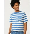thumbnail image 1 of Free Assembly Men's Short Sleeve Striped Pocket T-Shirt, 1 of 5
