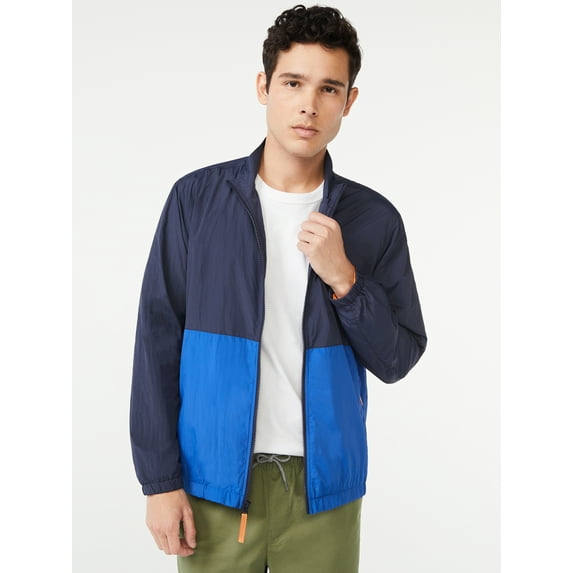 Free Assembly Men's Soft Shell Colorblocked Jacket