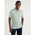 thumbnail image 1 of Free Assembly Men's Taped Oxford Pique Polo Shirt with Short Sleeves, Sizes S-3XL, 1 of 6