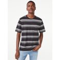 thumbnail image 1 of Free Assembly Men's Triple Stripe Crewneck T-Shirt with Short Sleeves, 1 of 6