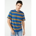 thumbnail image 1 of Free Assembly Men's Triple Stripe Crewneck T-Shirt with Short Sleeves, 1 of 6