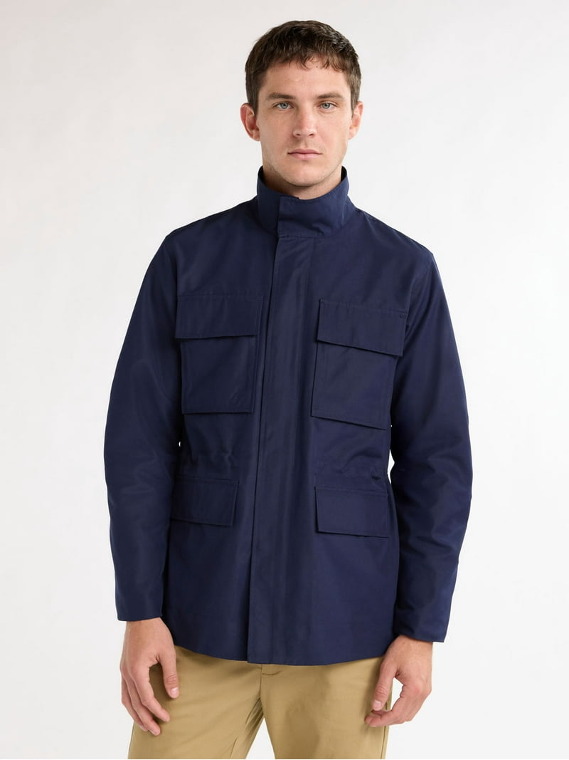 Free Assembly men's Utility Jacket, 100% Polyester - Walmart.com