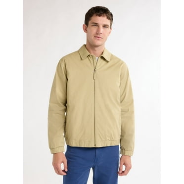 Free Assembly Men’s Zip Front Coaches Jacket, Sizes S-3XL